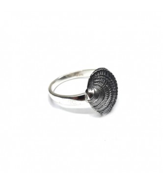 R002460 Genuine Sterling Silver Ring Sea Shell Solid Hallmarked 925 Handmade